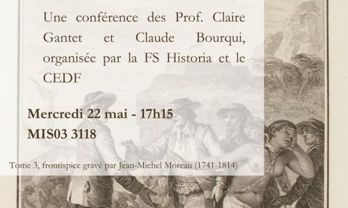 Conférence - L'esclavage et le commerce des races au cœur des Lumières françaises