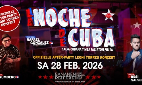 OFFIZIELLE AFTER-PARTY VON LEONI TORRES KONZERT, Eintritt ist gratis mit B&auml;ndeli vom Konzert.