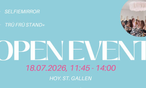 Open Event in Sankt Gallen - Goodies, Workshop, POP-UP & more
