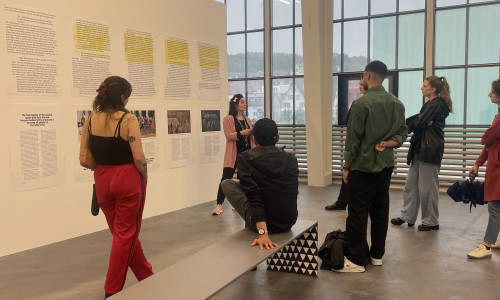 Rundgang durch die Ausstellung mit Seline F&uuml;lscher
