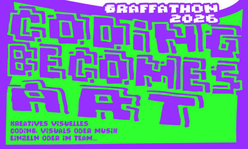 Graffathon 2026: &laquo;Coding becomes Art&raquo; im alten Loeblager