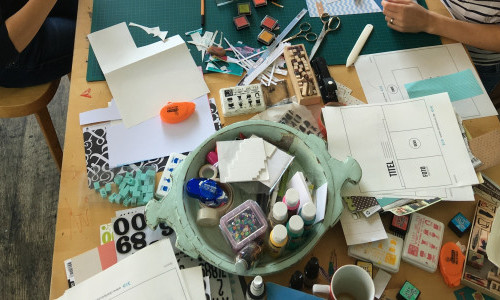 Workshop in der Collage-Werkstatt
