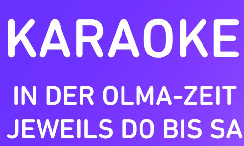 Karaoke w&auml;hrend der Olma
