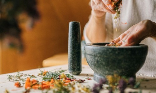 Herstellung Kr&auml;utersalz f&uuml;r Klein und Gross