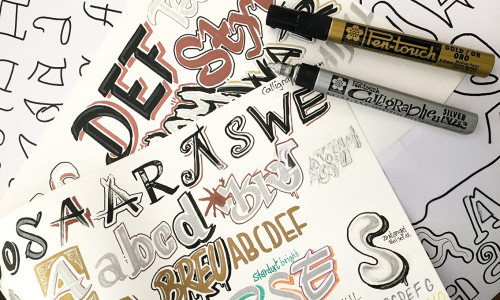 Ferienkurs Handlettering &ndash; von Kalligrafie bis Graffiti