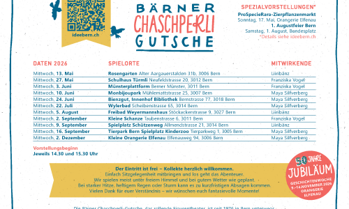 B&auml;rner Chaschperli-Gutsche beim Spielplatz am Sch&uuml;tzenweg