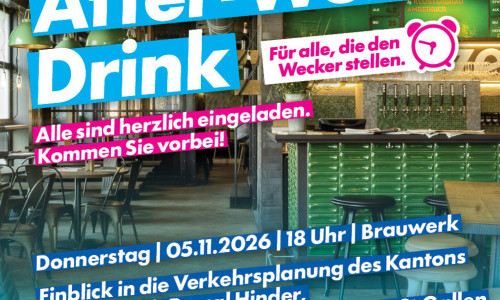 After-Work-Drink der FDP Stadt St.Gallen
