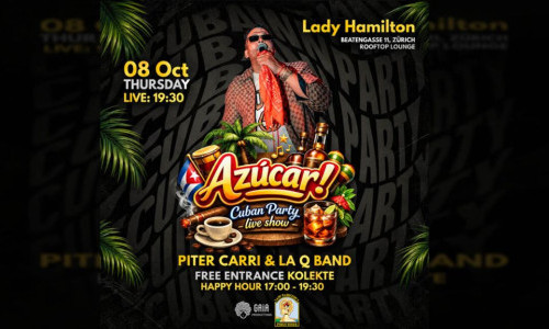 Az&uacute;car! Cuban Party with Live Show