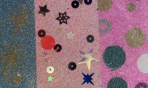 Glitzerkarten selber machen