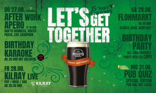 15 Jahre Peggys O'Neill's Irish Bar