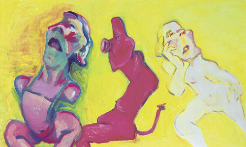 Maria Lassnig und Edvard Munch. Malfluss = Lebensfluss