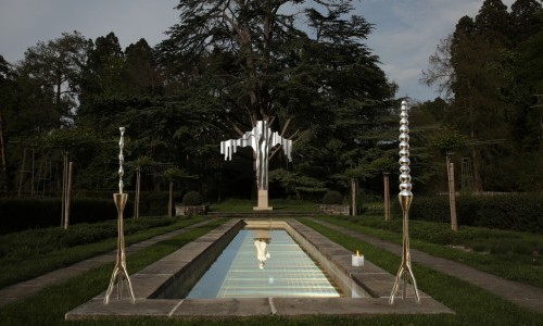 Meditation in der Ausstellung