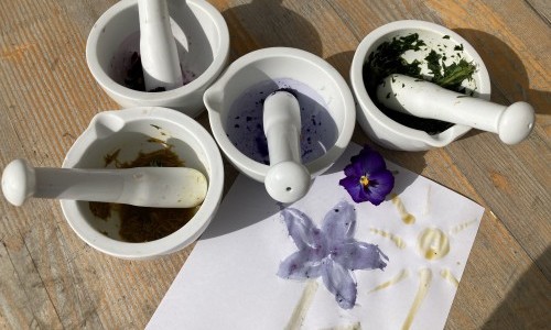 Farben aus Erde und Pflanzen