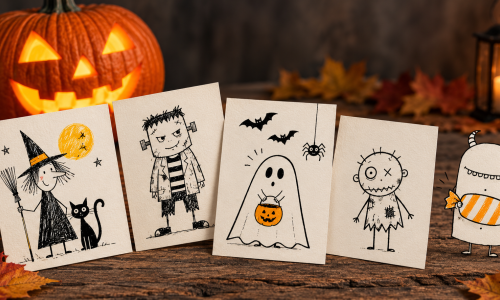 Comicfiguren zeichnen &ndash; Halloween-Special