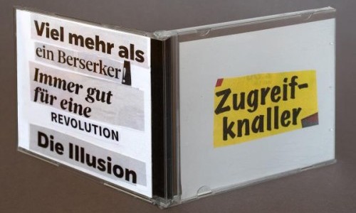 Kunstwand: «Mist» - CD Hüllen im Wortnebel von Martin Steiner