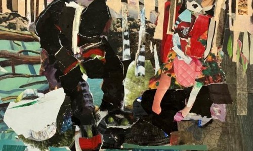 Kunstwand: Schnipsel Poesie