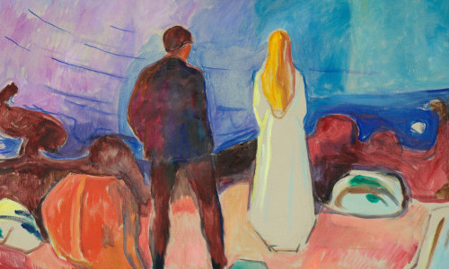 Maria Lassnig und Edvard Munch. Malfluss = Lebensfluss