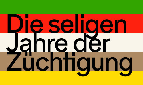 Die seligen Jahre der Z&uuml;chtigung