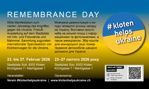 REMEMBRANCE DAY - 4 Jahre Ukraine-Krieg