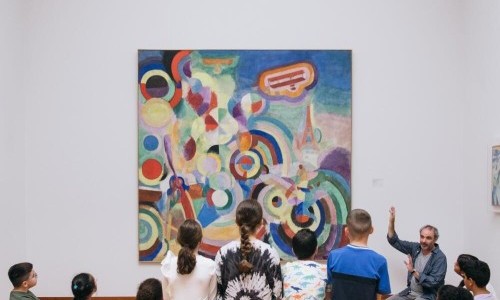 Einf&uuml;hrung f&uuml;r Lehrpersonen zur Sonderausstellung &laquo;Helen Frankenthaler&raquo;. Ein dialogischer Ausstellungsrundgang mit p&auml;dagogischem Fokus