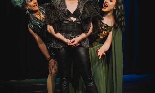 Am&eacute;lie Putain, Miss Moe Tivation und Vio la Cornuta - Drag im Freiamt