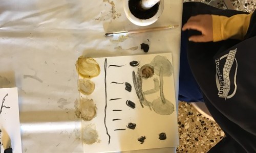 Die Farben der Villa: Farben mischen in der Pigmentwerkstatt. Sonntagatelier f&uuml;r Familien